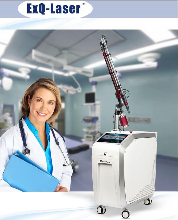 FAQ and CE approved Q-Switched NdYAG Laser Tattoo Removal and pigment removal Machine with 1064nm and 532nm picosure