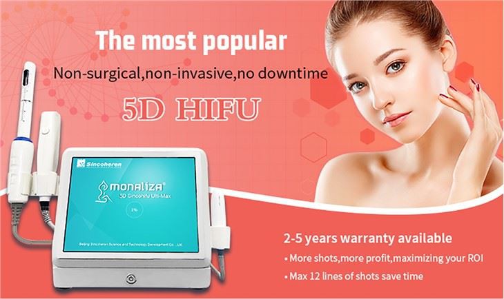 5 in 1 Max 8 Cartridges Hifu Ultrasound Korea