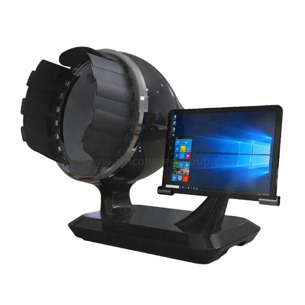 3D imagic mirror ipad facial skin analysis Device Professional skin diagnosis system for salon, clinic & hospital. red area (sensitive), pixel.