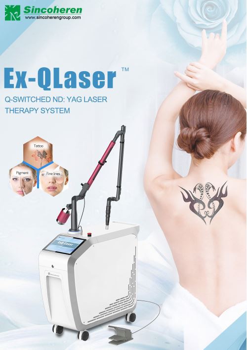 Q-Switched ND Yag Laser Tatto Removal Skin Rejuvenation Medical Beauty Machine