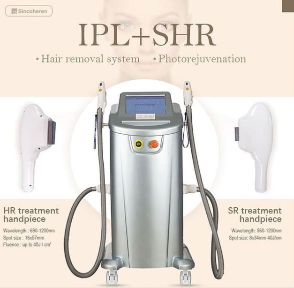 Verticle IPL NYC HR SR VR Hair Removal Machine