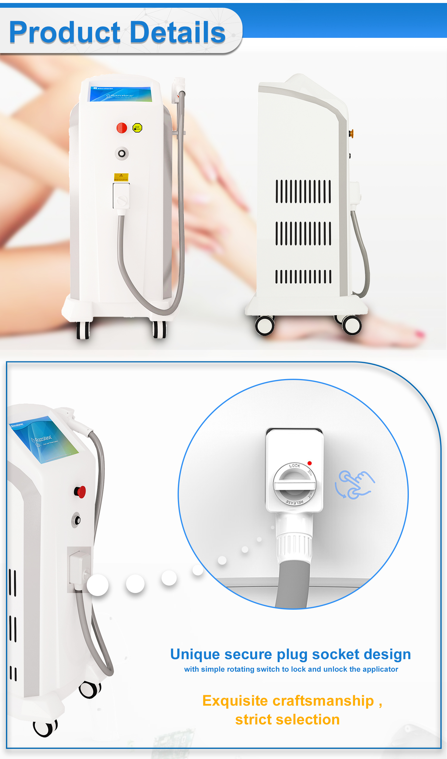 Ice Laser Hair Removal Removal Permanent Body Hair China Machine Ipl High Power Diode Laser