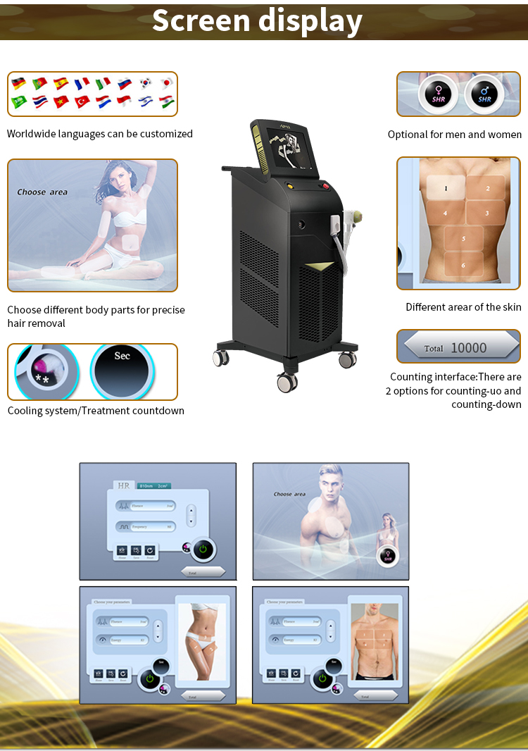 Soprano Alma xl 808nm painless laser diode laser hair removal user manual
