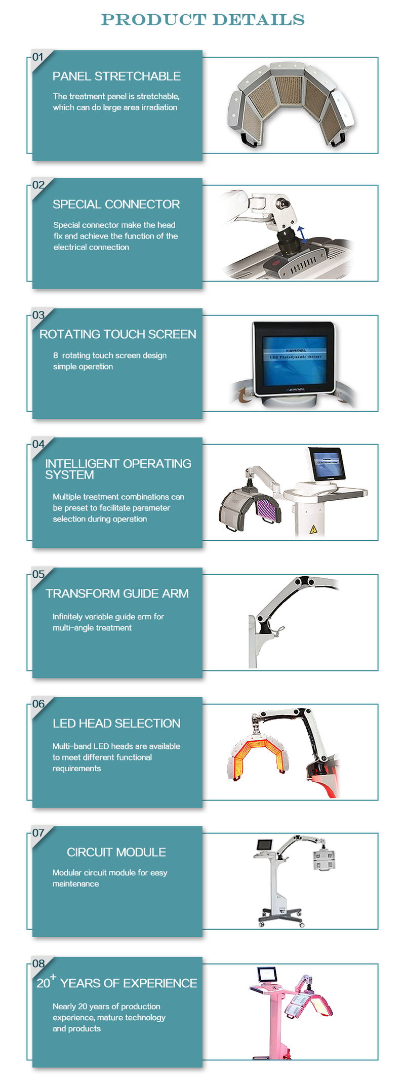 PDT led skin care machine for skin rejuvenation PDT led skin care machine for skin rejuvenation