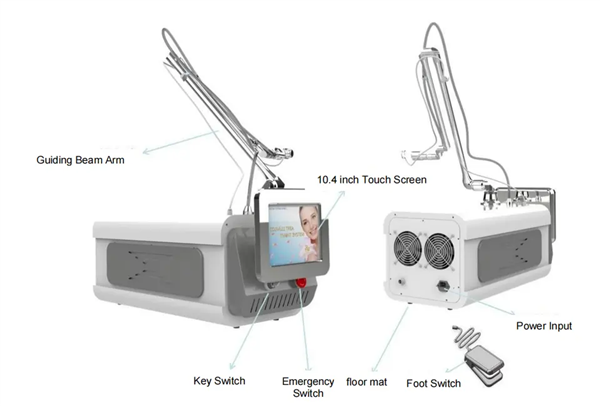 Laser Co2 Fraccionado Beauty Machine Portable Medical Scar Removal Skin Whitening Carbon Peeling 2023 Sincoheren