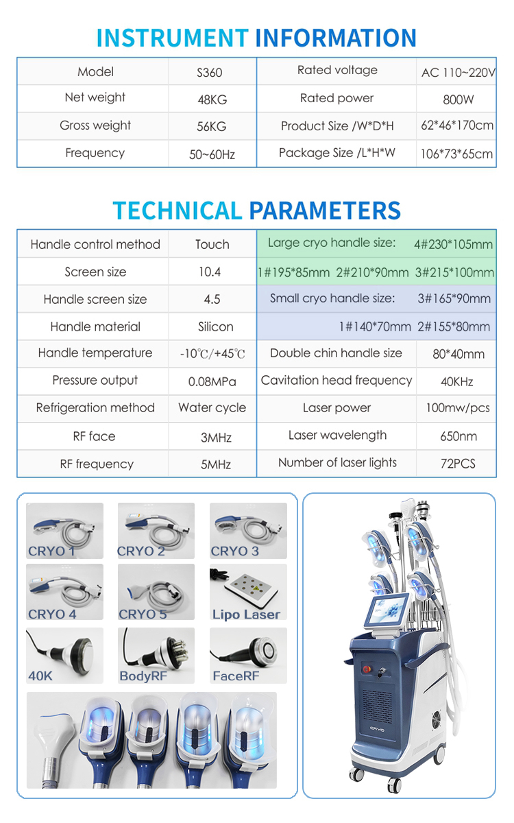 Cryolipolysis Slimming Machine