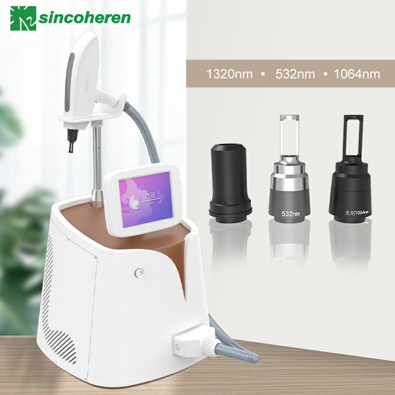 Mini Q switch nd:yag laser tattoo removal beauty machine