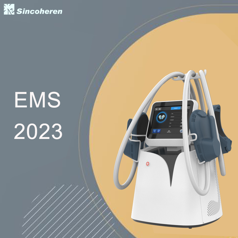EMS body sculpting machine Sinco EMSllim 4 handles portable 7 tesla muscle stimulator device