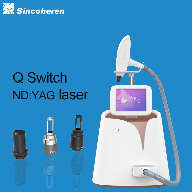 Mini Q switch nd:yag laser tattoo removal beauty machine