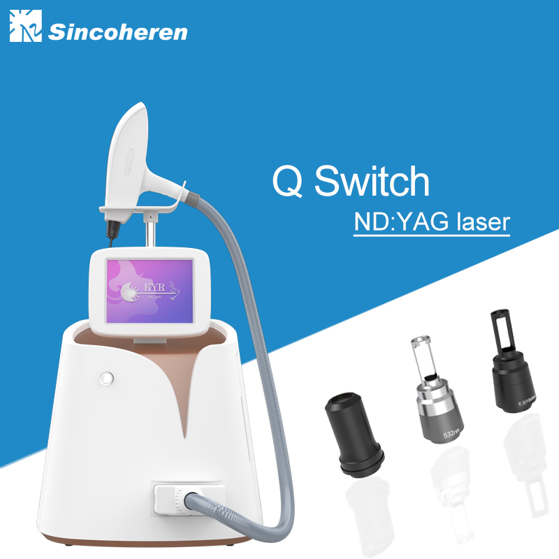 Mini Q switch nd:yag laser tattoo removal beauty machine