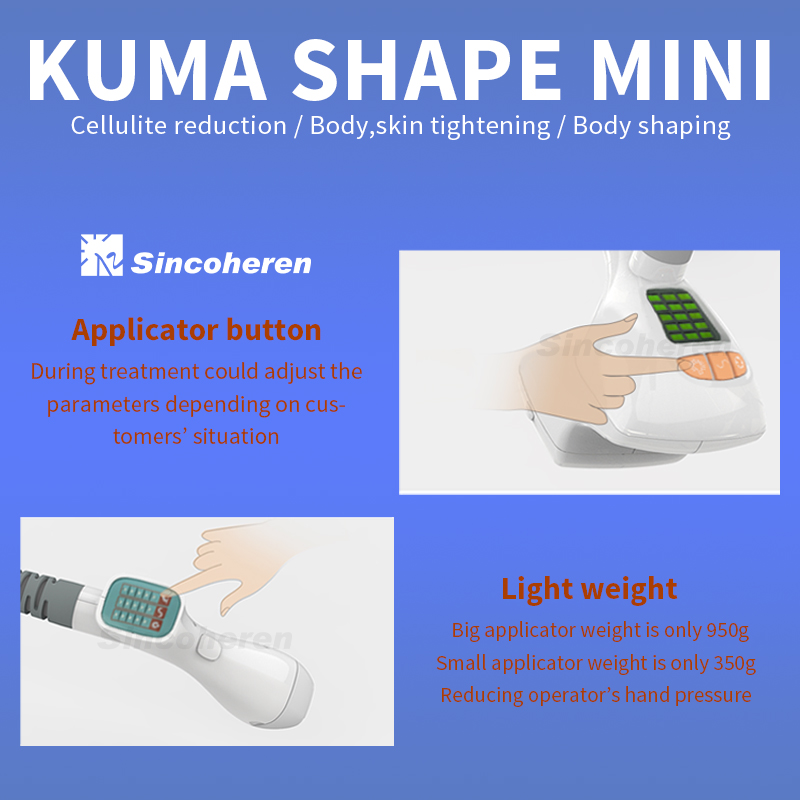 Kuma shape body slimming skin tightening weight loss beauty machine portable mini device
