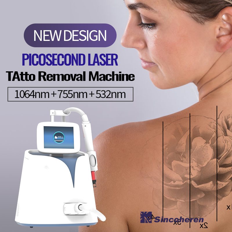 Picolaser mini machine 2023 Newest arrival tattoo removal skin whitening pigment removal device 532nm 755nm 1064nm Picosecond