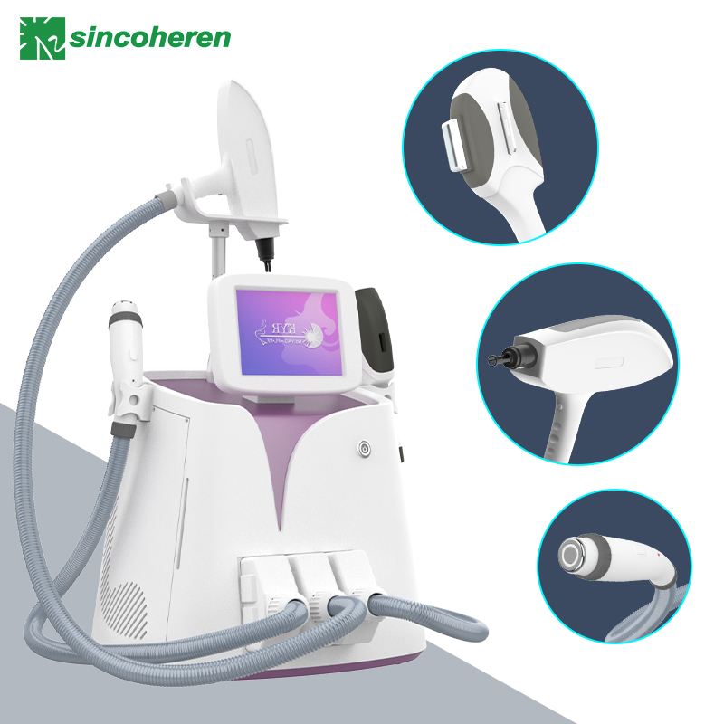 Portable IPL SHR laser hair removal and skin rejuvenation beauty machine