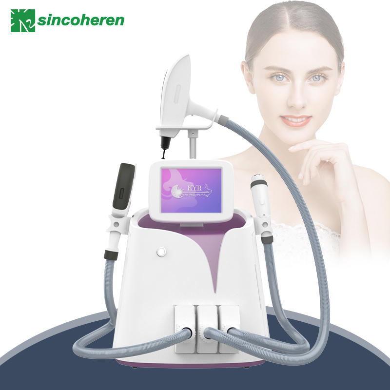 Portable IPL SHR laser hair removal and skin rejuvenation beauty machine