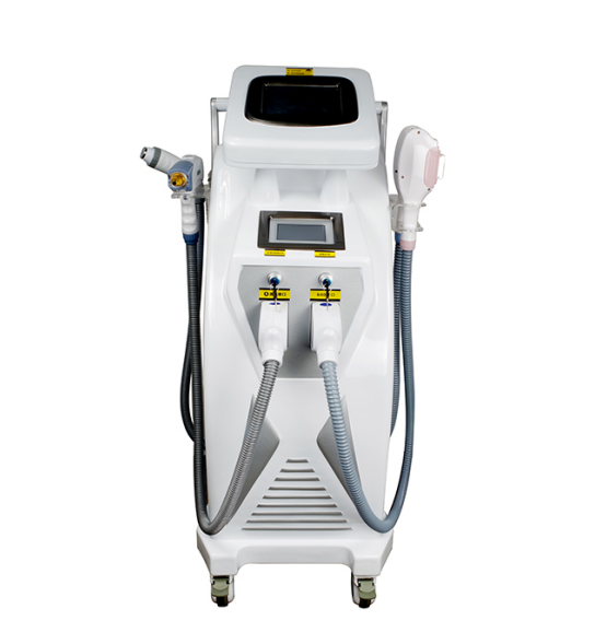 IPL + ND YAG laser + RF 3 in 1 laser hair removal / tattoo removal / face lifting beauty machine
