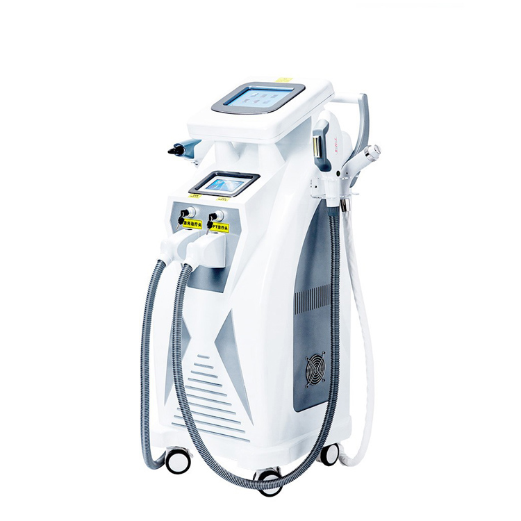 IPL + ND YAG laser + RF 3 in 1 laser hair removal / tattoo removal / face lifting beauty machine